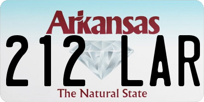AR license plate 212LAR
