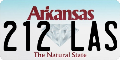 AR license plate 212LAS