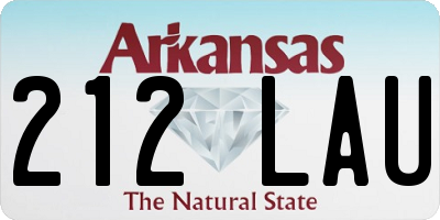 AR license plate 212LAU