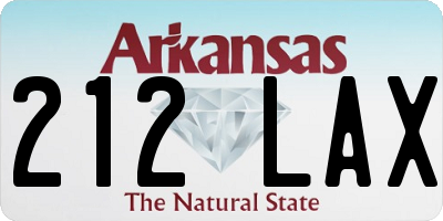 AR license plate 212LAX