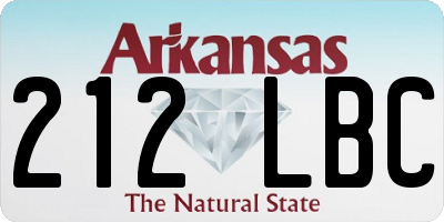 AR license plate 212LBC