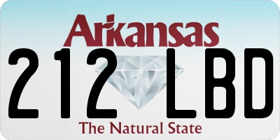 AR license plate 212LBD