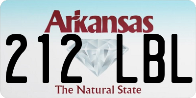 AR license plate 212LBL