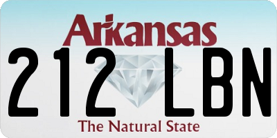 AR license plate 212LBN