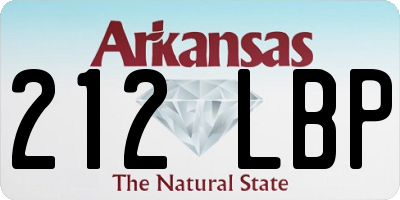 AR license plate 212LBP