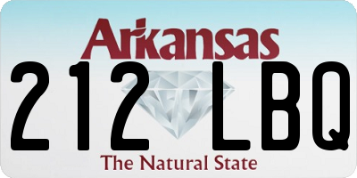 AR license plate 212LBQ