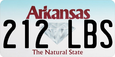 AR license plate 212LBS