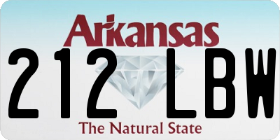 AR license plate 212LBW