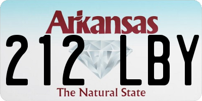 AR license plate 212LBY
