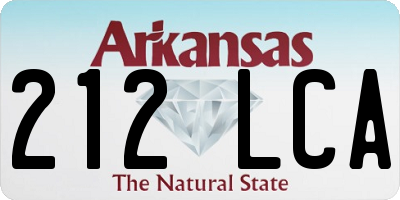 AR license plate 212LCA