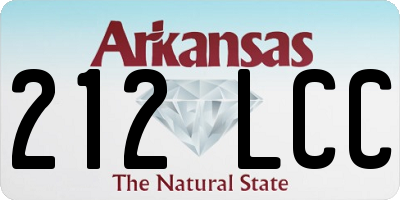 AR license plate 212LCC