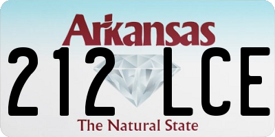 AR license plate 212LCE