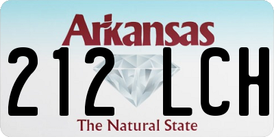 AR license plate 212LCH