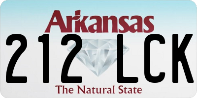 AR license plate 212LCK