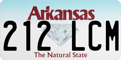 AR license plate 212LCM