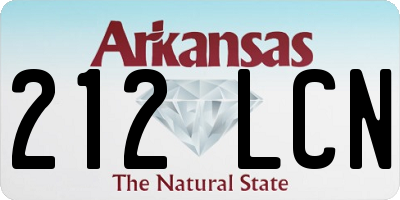 AR license plate 212LCN