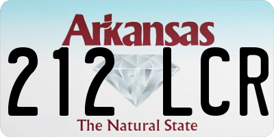 AR license plate 212LCR