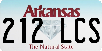 AR license plate 212LCS