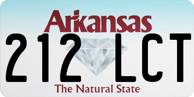 AR license plate 212LCT