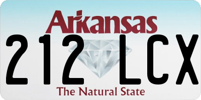 AR license plate 212LCX