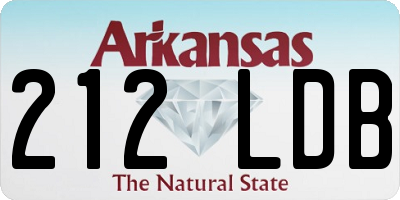 AR license plate 212LDB