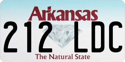 AR license plate 212LDC