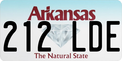 AR license plate 212LDE