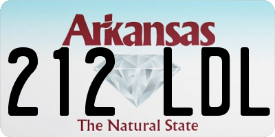 AR license plate 212LDL