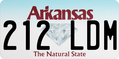 AR license plate 212LDM