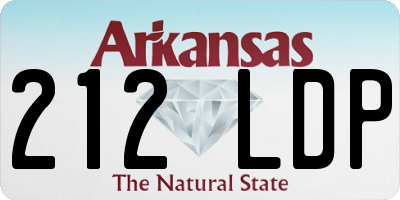 AR license plate 212LDP