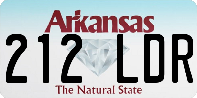 AR license plate 212LDR