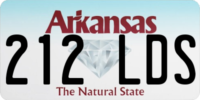AR license plate 212LDS