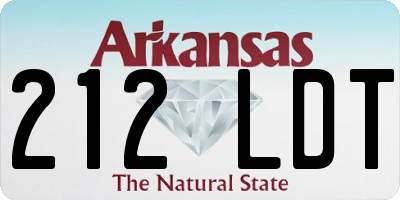AR license plate 212LDT
