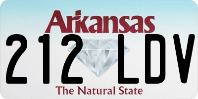 AR license plate 212LDV