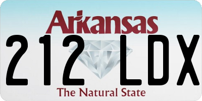 AR license plate 212LDX