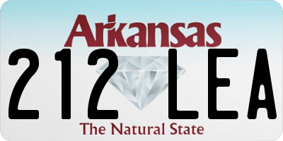 AR license plate 212LEA