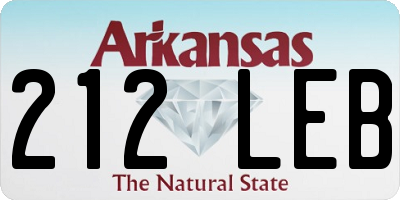 AR license plate 212LEB