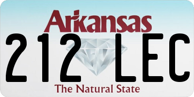 AR license plate 212LEC