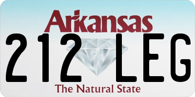 AR license plate 212LEG