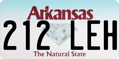 AR license plate 212LEH