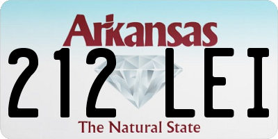AR license plate 212LEI