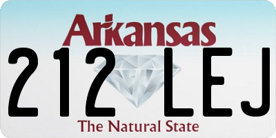 AR license plate 212LEJ