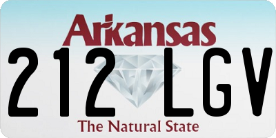 AR license plate 212LGV
