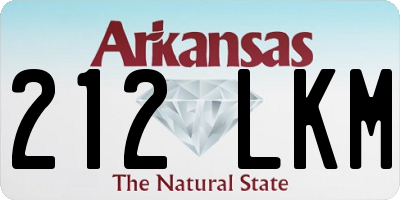 AR license plate 212LKM