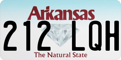 AR license plate 212LQH