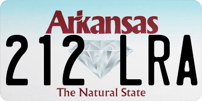 AR license plate 212LRA