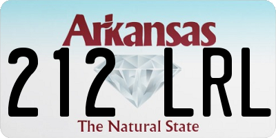 AR license plate 212LRL