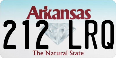 AR license plate 212LRQ
