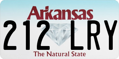 AR license plate 212LRY