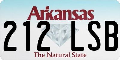 AR license plate 212LSB